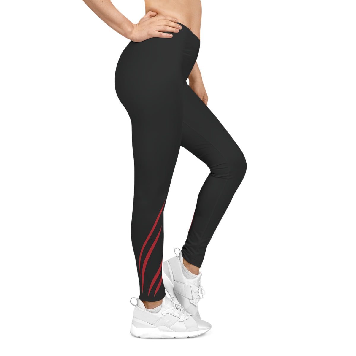 Flames Edge - Women's Leggings - Black