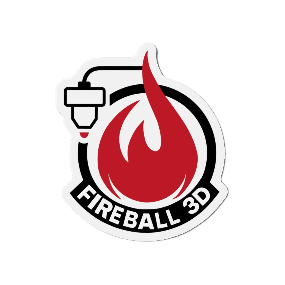 Fireball 3D - Die-Cut Magnets