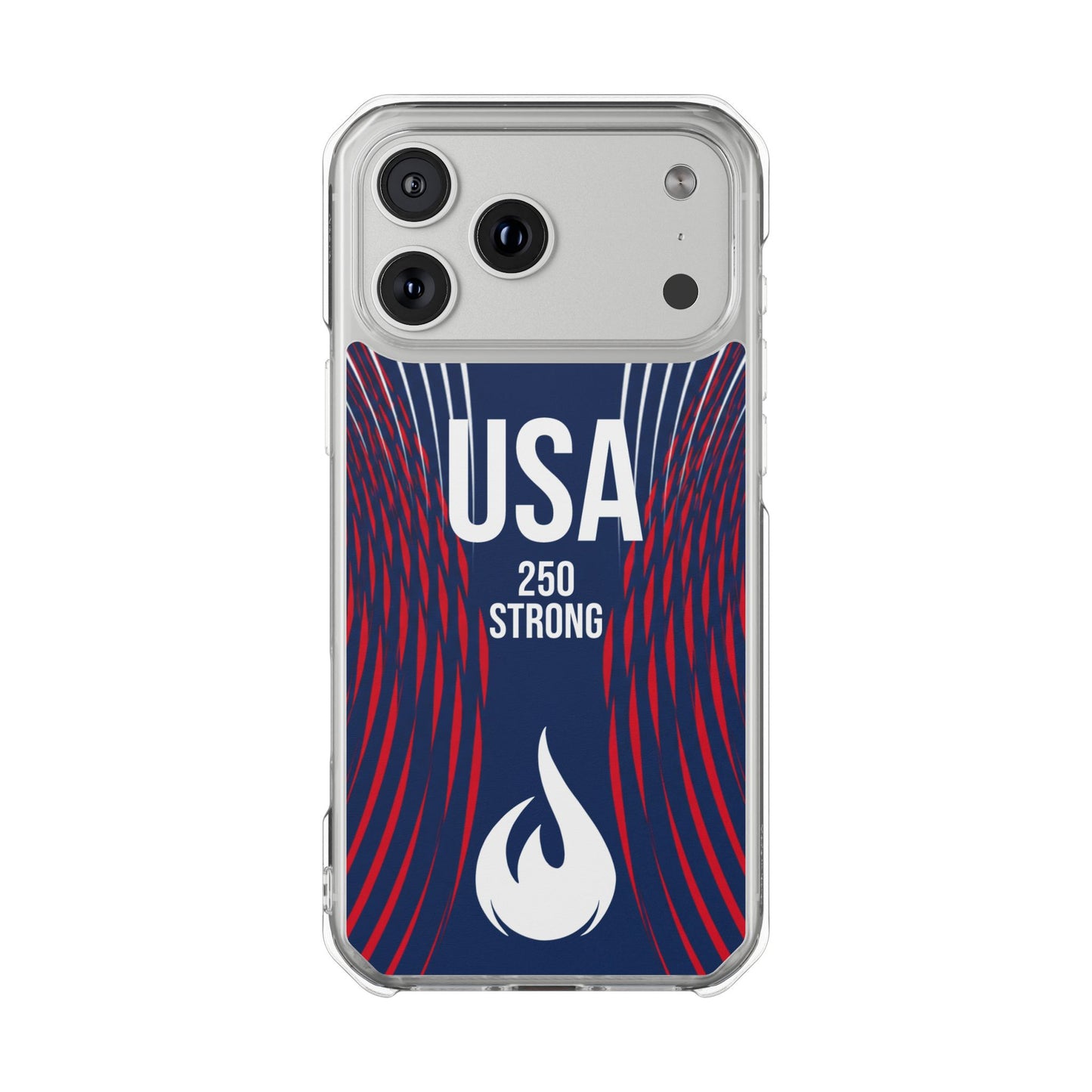 USA 250 Strong - Anniversary Edition - Magnetic Clear Impact iPhone Cases