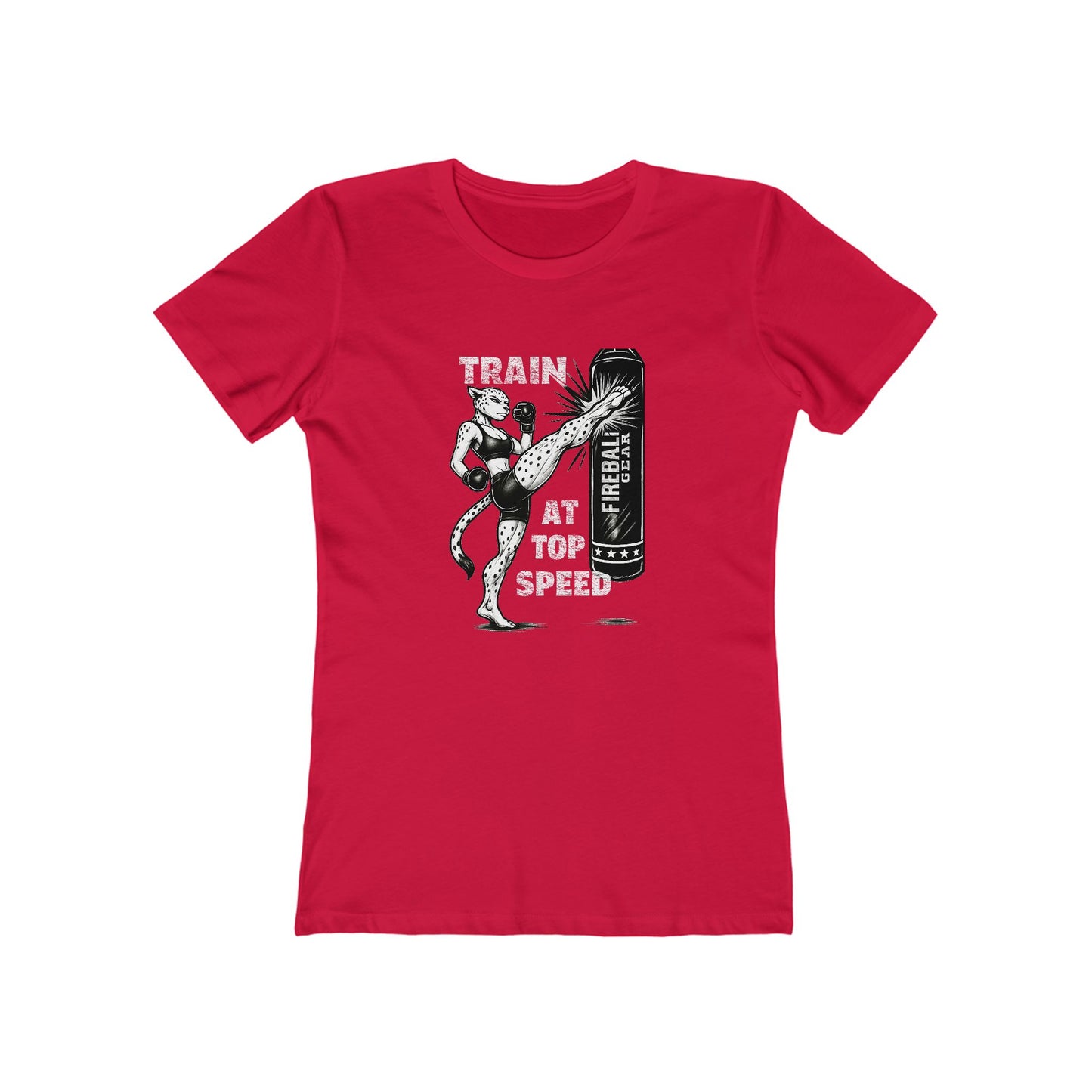 Beast Mode Series - Train at Top Speed -  Women's Slim Fit - Fitness T-shirt