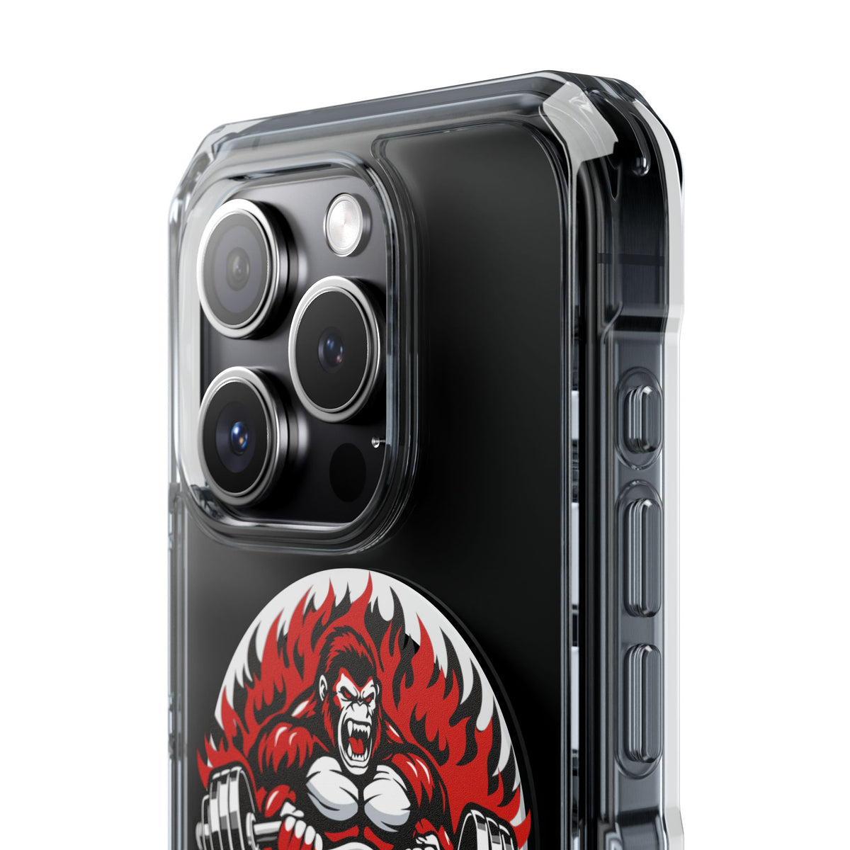 Beast Mode Gorilla - Magnetic Clear Impact iPhone Cases
