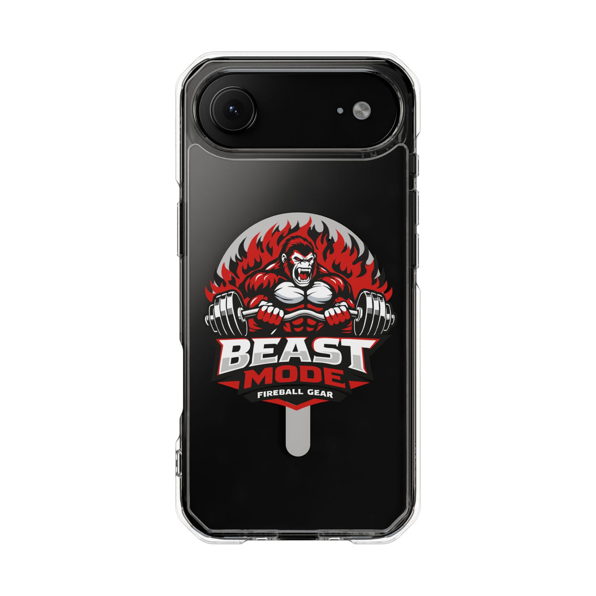 Beast Mode Gorilla - Magnetic Clear Impact iPhone Cases