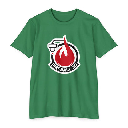 Fireball 3D Logo T-Shirt – Maker | 3D Printing Tee – Premium CVC – Fireball Gear