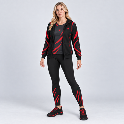 Flames Edge - Women's Leggings - Black
