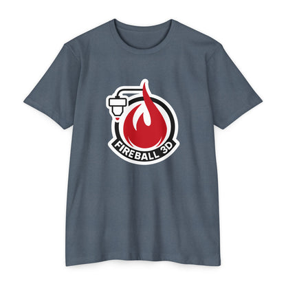 Fireball 3D Logo T-Shirt – Maker | 3D Printing Tee – Premium CVC – Fireball Gear