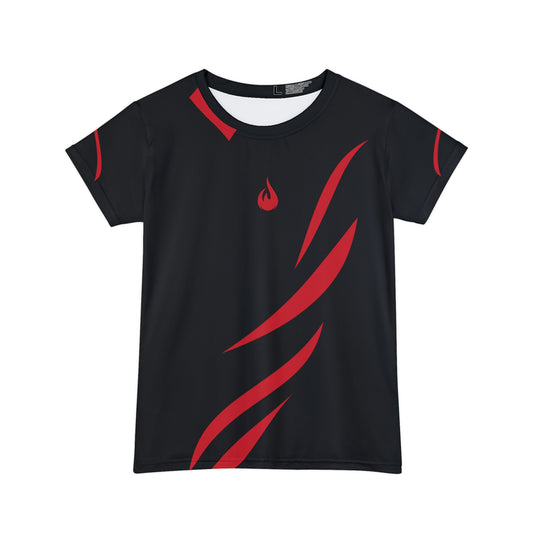 Flames Edge - Black - Women's T-Shirt