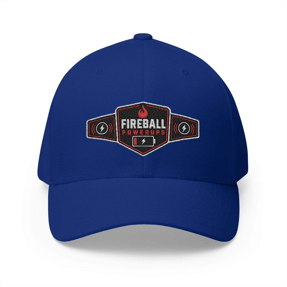 Fireball Powerups - Champion Belt - FlexFit Dark Caps
