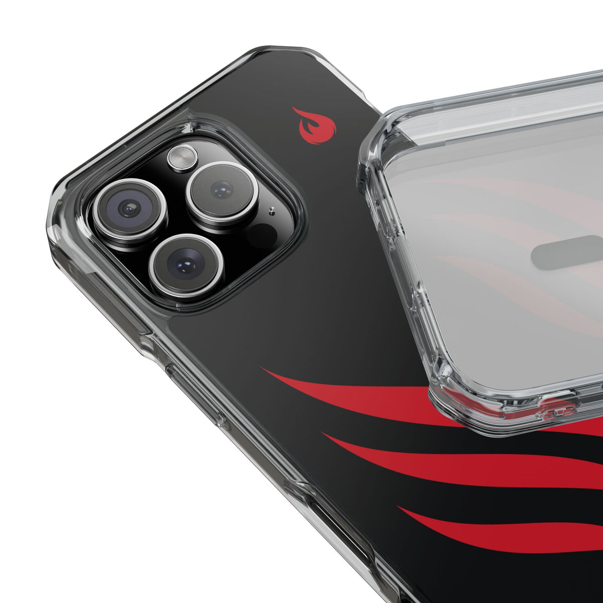 Flames Edge - Magnetic Clear Impact iPhone Cases