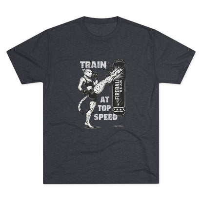 Beast Mode Series - Train at Top Speed Female - Fitness Triblend T-shirt