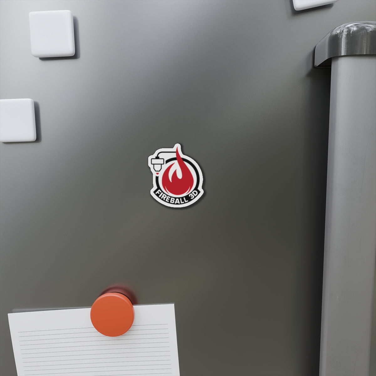 Fireball 3D - Die-Cut Magnets