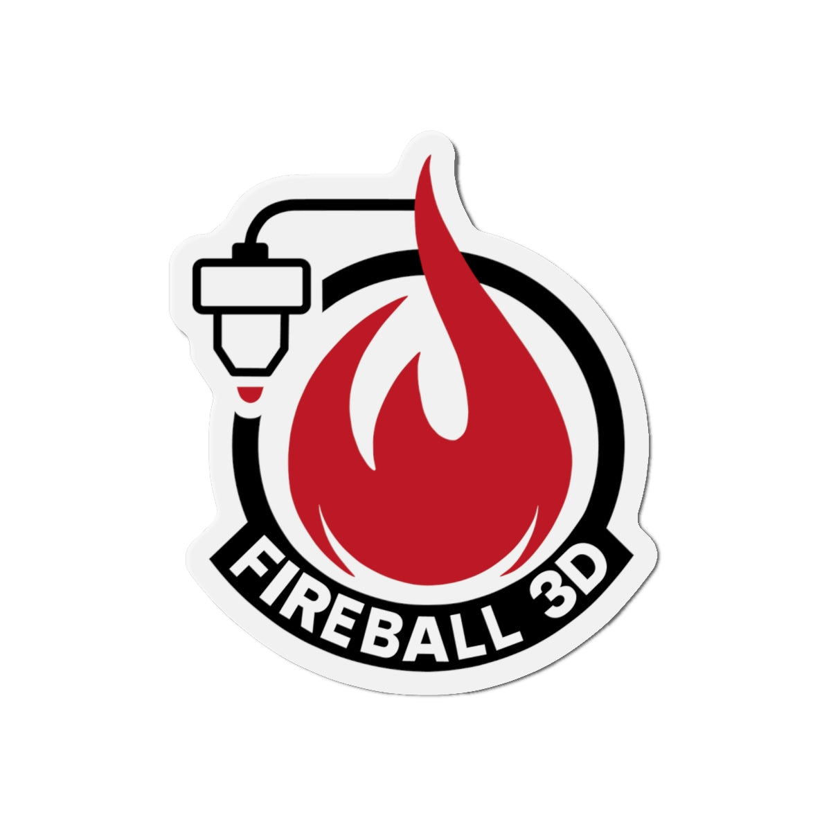 Fireball 3D - Die-Cut Magnets