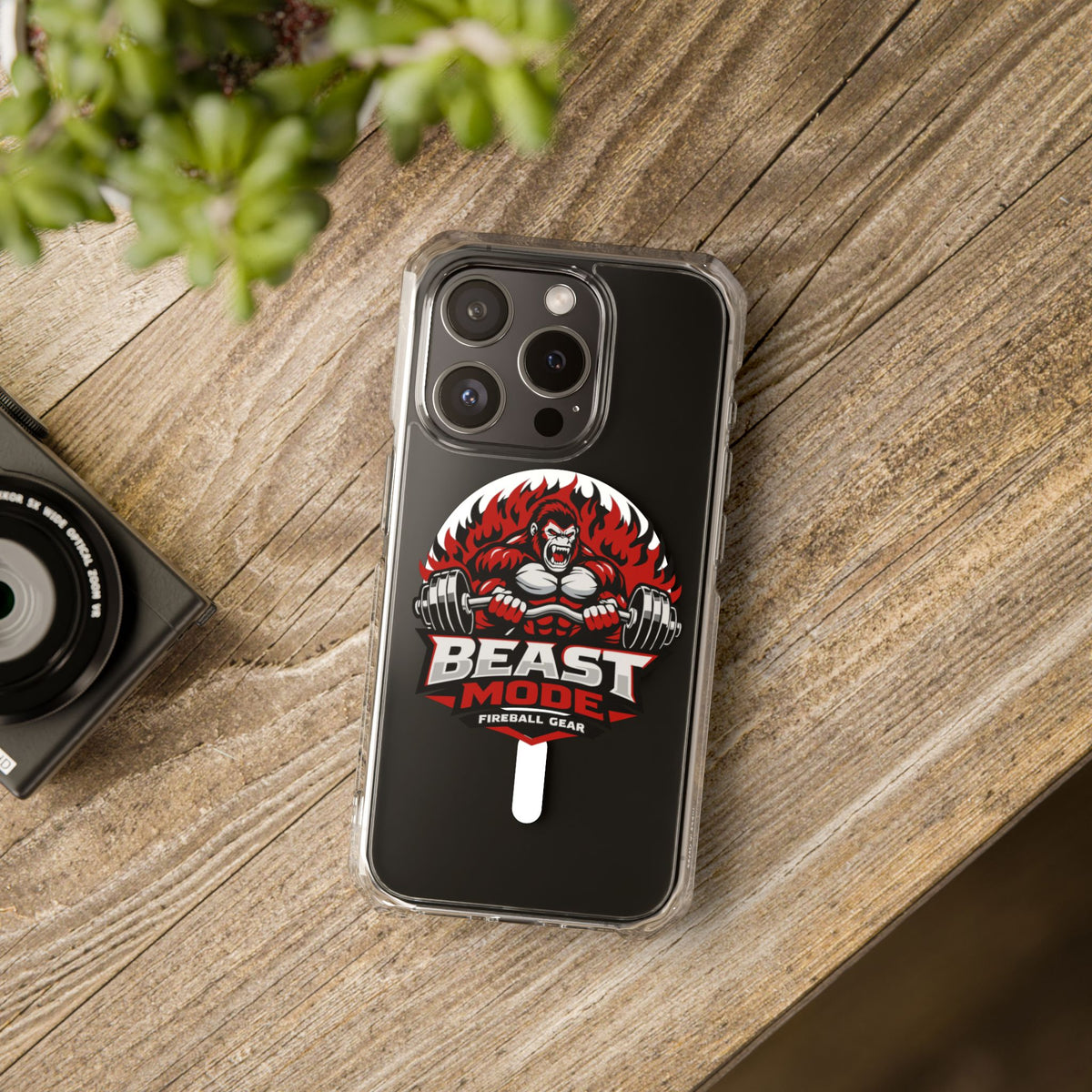 Beast Mode Gorilla - Magnetic Clear Impact iPhone Cases