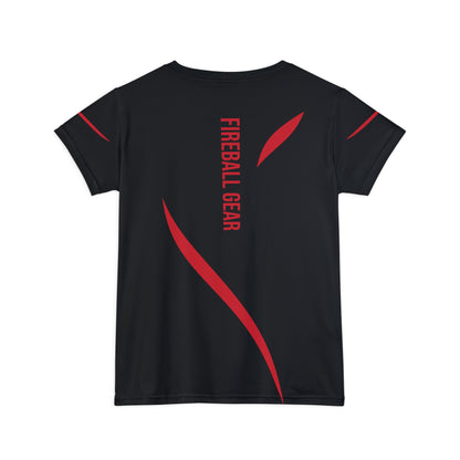 Flames Edge - Black - Women's T-Shirt