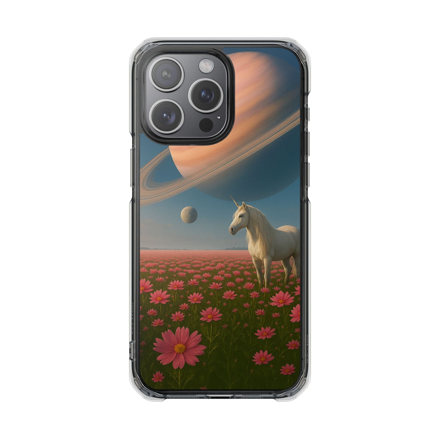 Cosmic Unicorn Dreamscape - Magnetic Clear Impact iPhone Cases