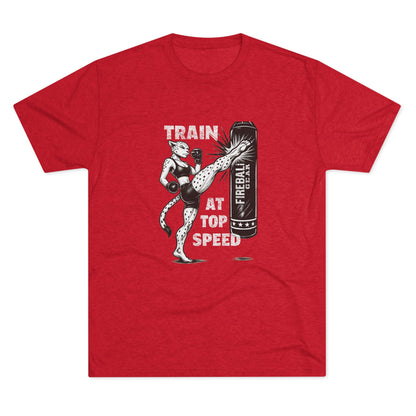 Beast Mode Series - Train at Top Speed Female - Fitness Triblend T-shirt
