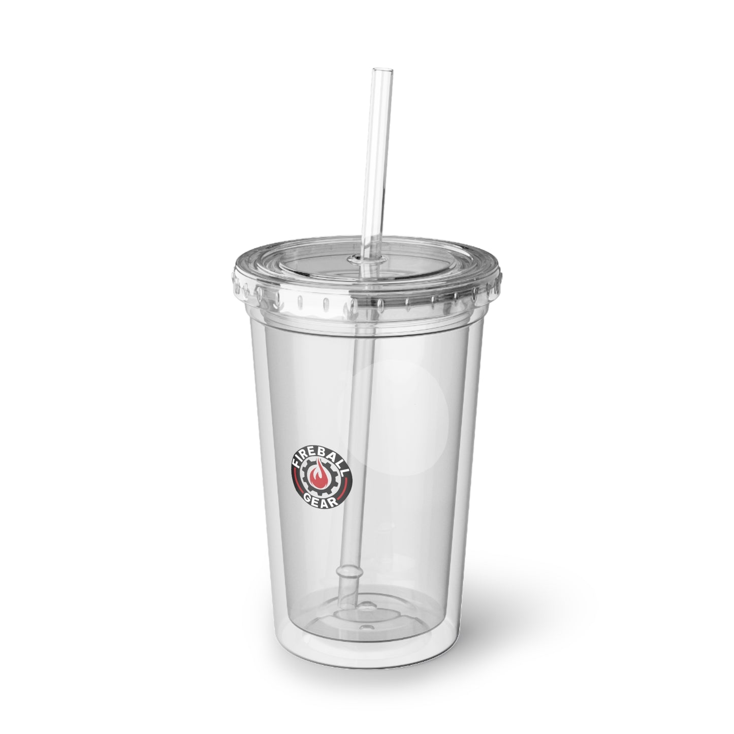 Fireball Fitness - 16oz Insulated Acrylic Tumbler, with Lid and Straw