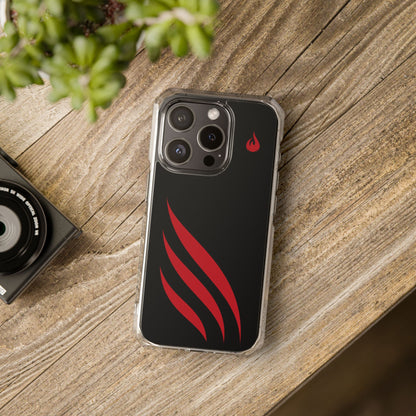 Flames Edge - Magnetic Clear Impact iPhone Cases
